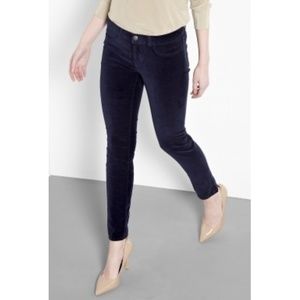 J Brand size 27 velvet navy leggings pants marine